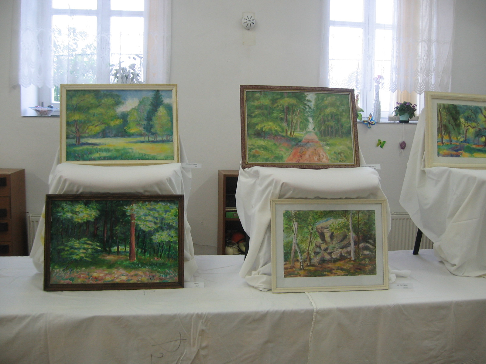 výstava obrazů našeho uživatele pana Ladislava Cibura v prostorách DD