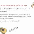 Pozvánka na letní koncert
